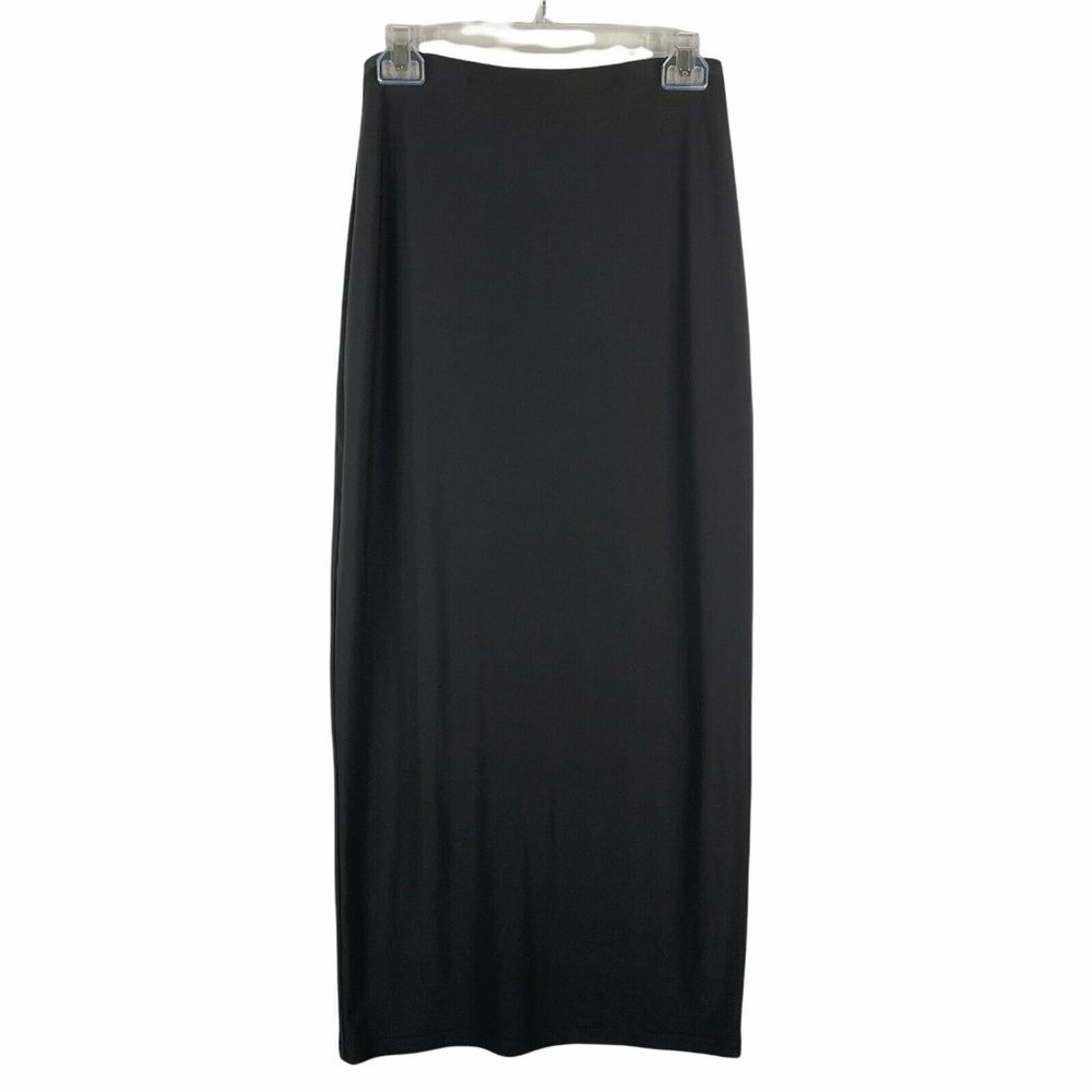Sympli Canada Maxi Skirt Stretch Elastic Waistband Charcoal